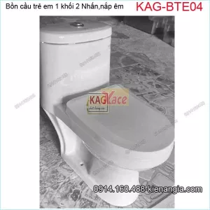 Bồn cầu trẻ em 1 khối 2 nhấn KAG-BTE04