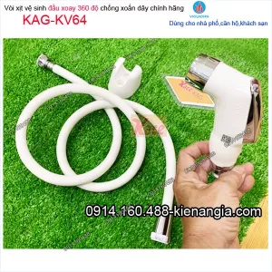 Vòi xịt vệ sinh đầu xoay 360 độ chính hãng Viglacera KAG-KV64