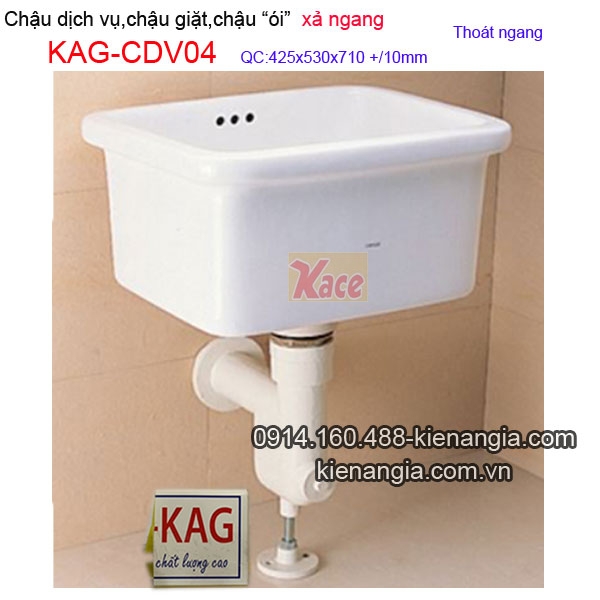 Chậu dịch vụ,chậu ói,chậu giặt xả ngang KAG-CDV04