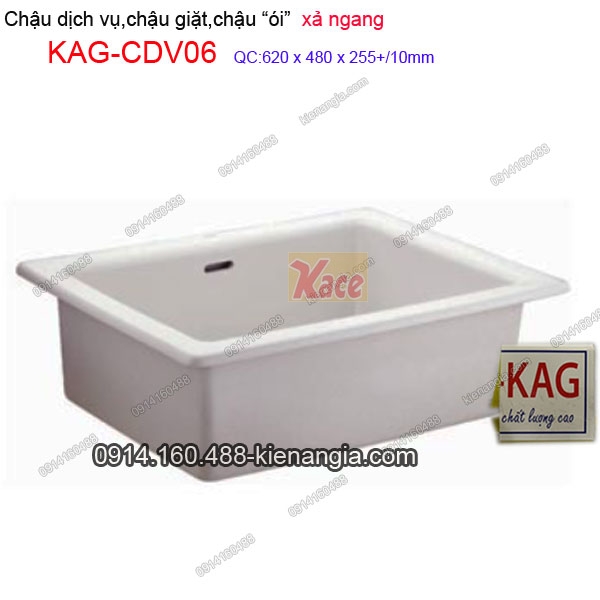 Chậu dịch vụ,chậu ói,chậu giặt xả ngang KAG-CDV06
