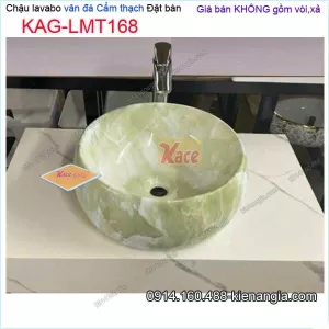 Chậu lavabo vân đá cẩm thạch đặt bàn KAG-LMT168