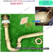 Xả NHẤN lavabo KHÔNG xả tràn Vàng đồng KAG-KX71