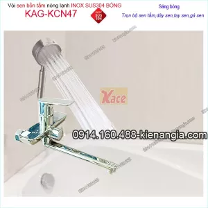 Sen bồn tắm nóng lạnh inox sus304 bóng sáng KAG-KCN47