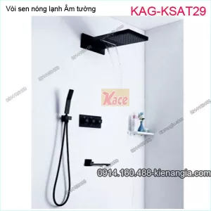 Sen tắm ÂM tường nóng lạnh đa năng  Đen  KAG-KSAT29