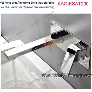 Vòi chậu ÂM tường,vòi cấp bồn tắm âm tường đồng thau KAG-KSAT200