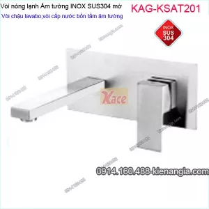 Vòi chậu ÂM tường,vòi cấp bồn tắm âm tường inox sus304 KAG-KSAT201