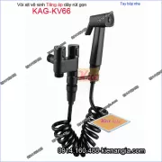 Vòi xịt vệ sinh tăng áp cao cấp màu đen KAG-KV66