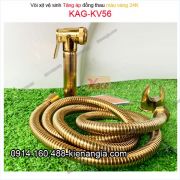 Vòi xịt vệ sinh màu vàng 24K lóng lánh KAG-KV56
