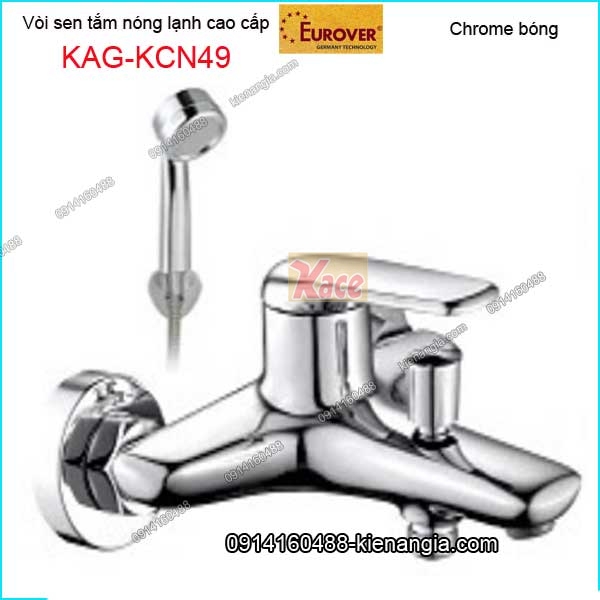Vòi sen tắm nóng lạnh EUROVER Chrome bóng đẹp KAG-KCN49
