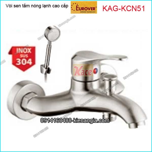 Vòi sen tắm nóng lạnh EUROVER INOX SUS304 KAG-KCN51
