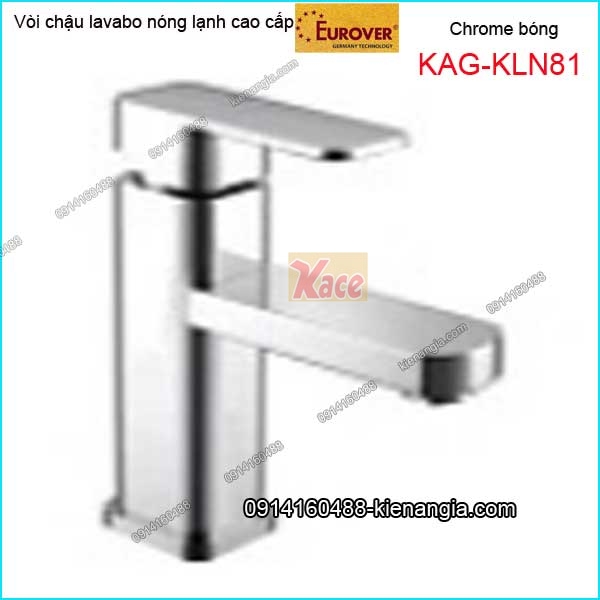 Vòi chậu lavabo nóng lạnh EUROVER chrome bóng KAG-KLN81
