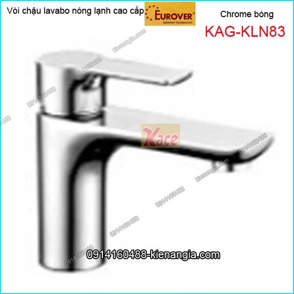 Vòi chậu lavabo nóng lạnh EUROVER chrome bóng KAG-KLN83