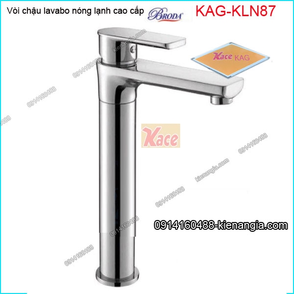 Vòi chậu lavabo nóng lạnh  Broda  cao 30cm KAG-KLN87