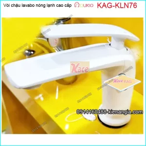 Vòi chậu lavabo nóng lạnh mạ trắng Dukio KAG-KLN76