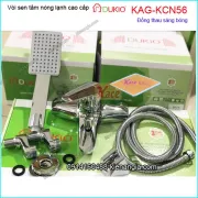 Sen tắm nóng lạnh Dukio đồng thau sáng bóng KAG-KCN56