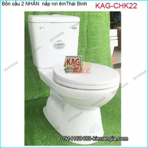 Bồn cầu 2 nhấn nắp rơi êm 504 Thái bình KAG-CHK22