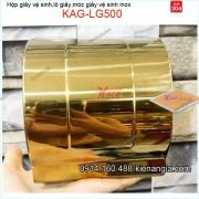 Hộp giấy vệ sinh kín inox sus304 vàng 24K KAG-LG500