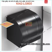 Hộp giấy vệ sinh kín inox sus304 ĐEN KAG-LG600