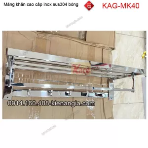 Máng khăn tầng bồn tắm inox sus304 bóng KAG-MK40