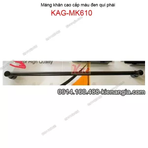 Máng khăn đơn tròn đế đúc ĐEN KAG-MK610