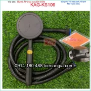 Vòi tay sen TĂNG ÁP inox sus304 nano ĐEN KAG-KS106