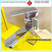 Vòi Vuông chậu lavabo nóng lạnh 20cm inox sus304 Bóng KAG-KLN96
