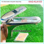 Vòi chậu lavabo nóng lạnh đồng thau bóng KAG-KLN103
