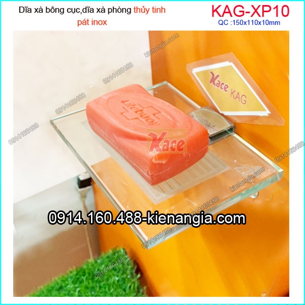 Dĩa xà phòng thuỷ tinh KAG-XP10