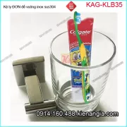 Kệ ly đơn đế vuông inox sus304 KAG-KLB35