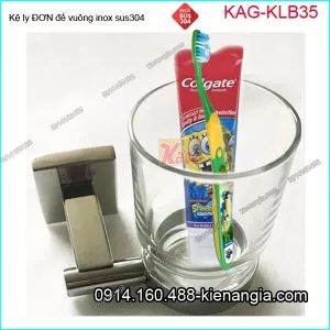 Kệ ly đơn đế vuông inox sus304 KAG-KLB35