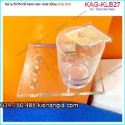 Kệ ly đơn vuông 150x120x10mm  thuỷ tinh KAG-KLB27