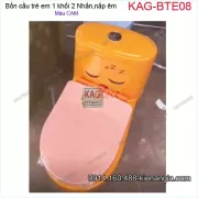 Bồn cầu trẻ em 1 khối màu Cam KAG-BTE08