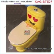 Bồn cầu trẻ em 1 khối màu Vàng KAG-BTE07