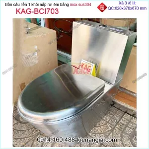Bồn cầu bằng INOX 304 KAG-BCI703