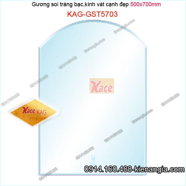 Gương soi 500x700mm,kiếng phòng tắm KAG-GST5703