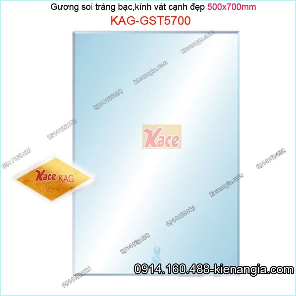 Gương soi 500x700mm,kiếng phòng tắm KAG-GST5700