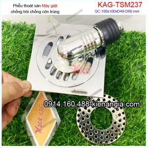 Thoát sàn máy giặt 10x10 D49-60 KAG-TSM237