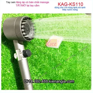 Vòi sen tăng áp lọc nước bàn chải massage body KAG-KS110 HÀNG CAO CẤP