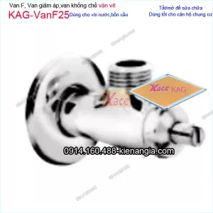 Van F,van giảm áp,van cấp nước vòi,máy nước nóng vặn vít KAG-VanF25
