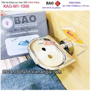 Dĩa xà phòng inox Bảo KAG-M1-1006
