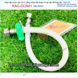Dây cấp nước bằng nhựa có tai vặn dài 4 tấc KAG-DCN41
