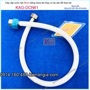 Dây cấp nước bằng nhựa có tai vặn dài 6 tấcKAG-DCN61