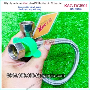 Dây cấp nước inox có tai vặn dài 50cm KAG-DCI501