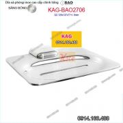 Dĩa xà bông cục inox sus304 bóng INOX BAO KAG-BAO2706