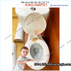Nắp bồn cầu trẻ em KAG-NAP01 KT 28x35cm