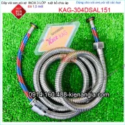 Dây sen cao cấp inox  sus 304  ruột bố 3 lớp chịu áp lực dài 1,5 mét KAG-304DSAL151
