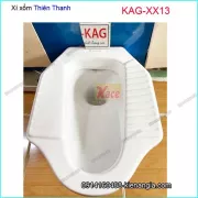 Bàn cầu xí xổm Thiên Thanh KAG-XX13 thỏ chống hôi đúc liền