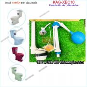 Bộ xả 1 nhấn bồn cầu 2 khối KAG-XBC10