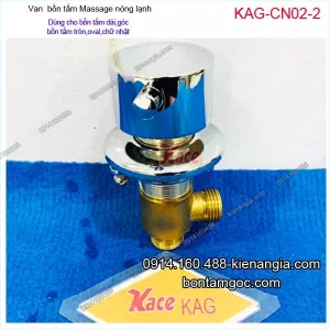 Van bồn tắm massage nóng lạnh 2 đầu KAG-CN02-2