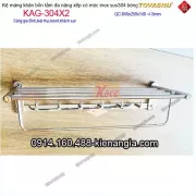 Giá treo khăn đa năng inox 304 TOVASHU KAG-304X2